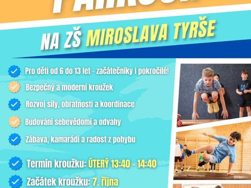 Parkour na ZŠ dr. M. Tyrše Hlučín