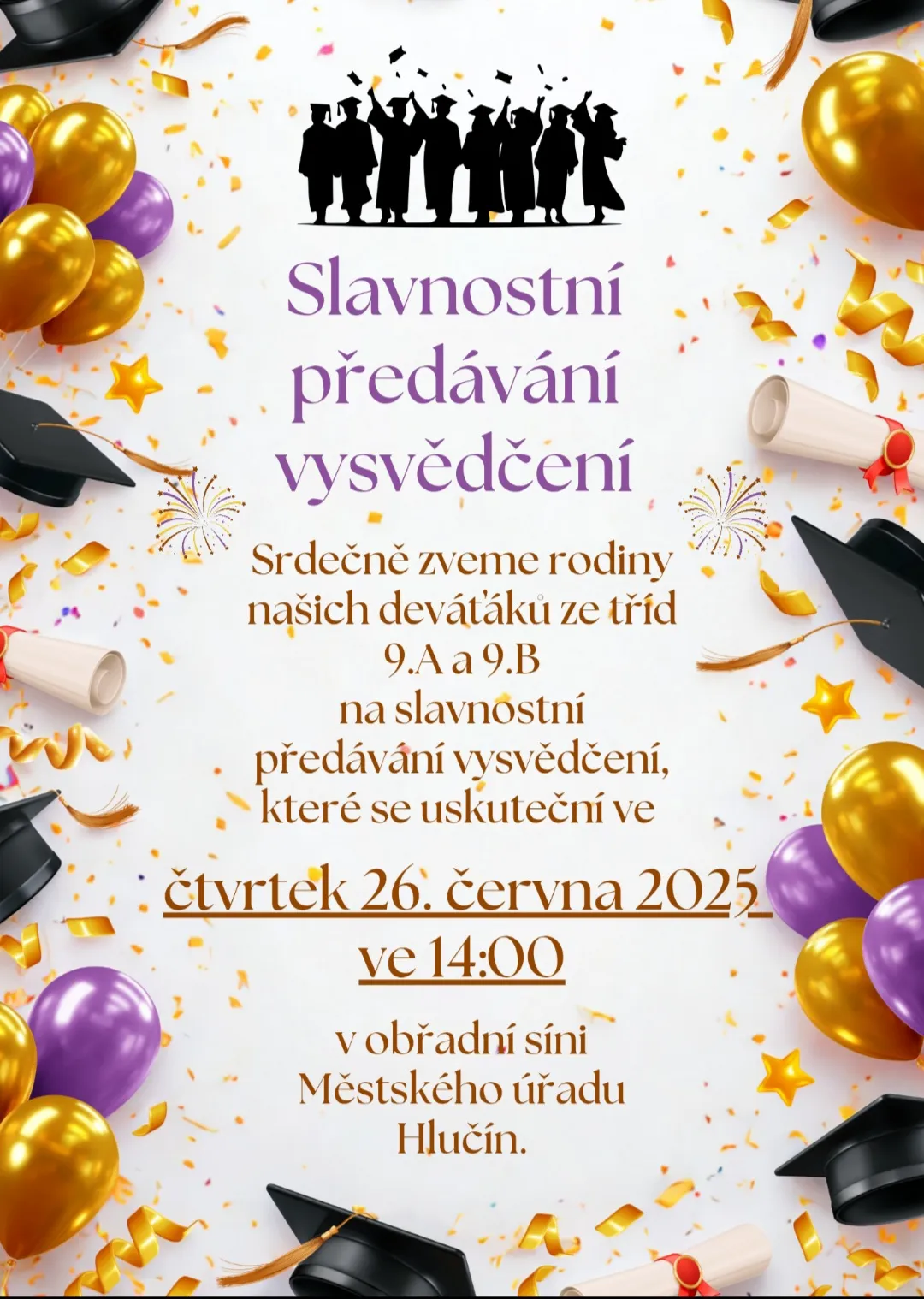 Závěr roku pozvánka 