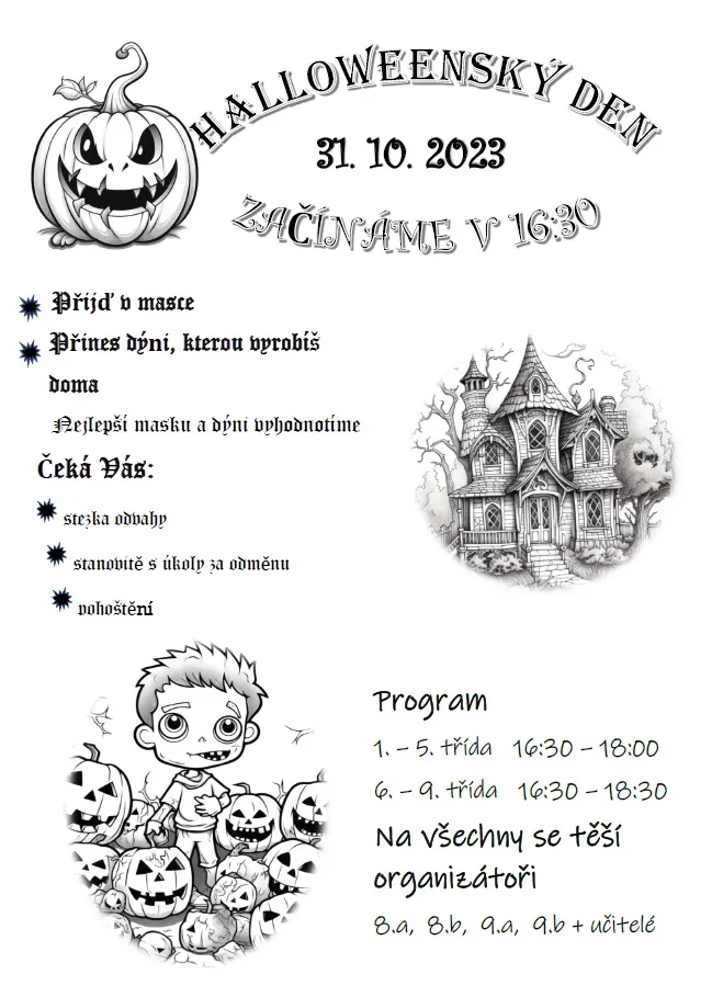 Pozvánka na Halloween